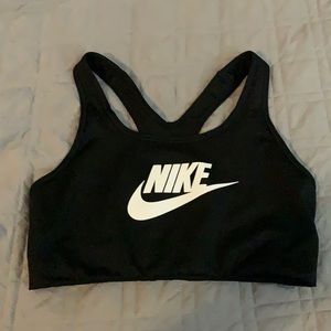 Black Nike sports bra